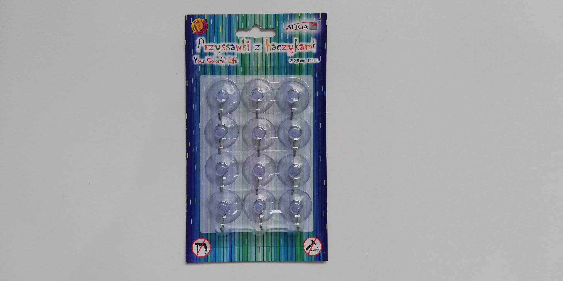 Przyssawka z haczykiem 2,5 cm  (12) PH-4750 ALIGA